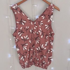 Allison Joy Floral Mauve Blouse 🌺